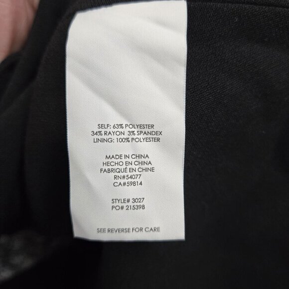 Cabi Abbott Blazer Womens Size 8 Black Button-Up jacket 3/4 Balloon Sleeve - Picture 6 of 11